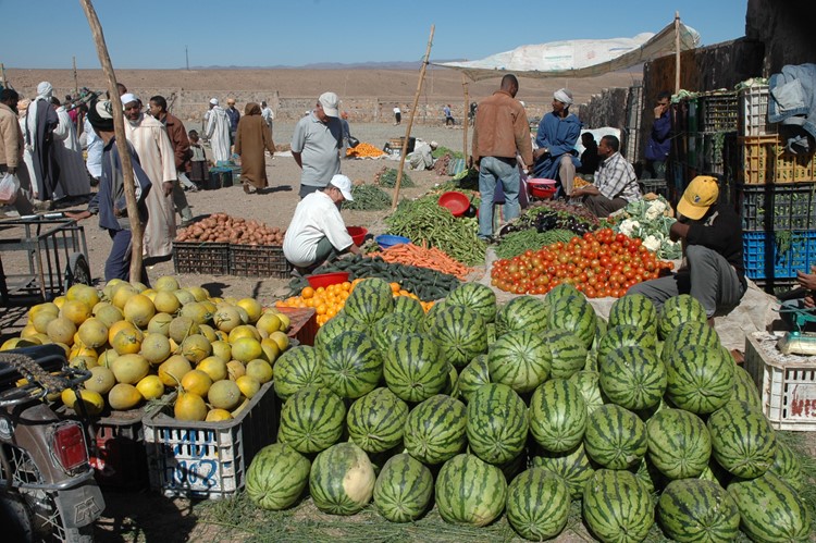 De markt in Zagora - Marokko